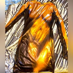 Fashion Nova dress for sell! Long sleeve copper dress size 1x! Lots of stretch